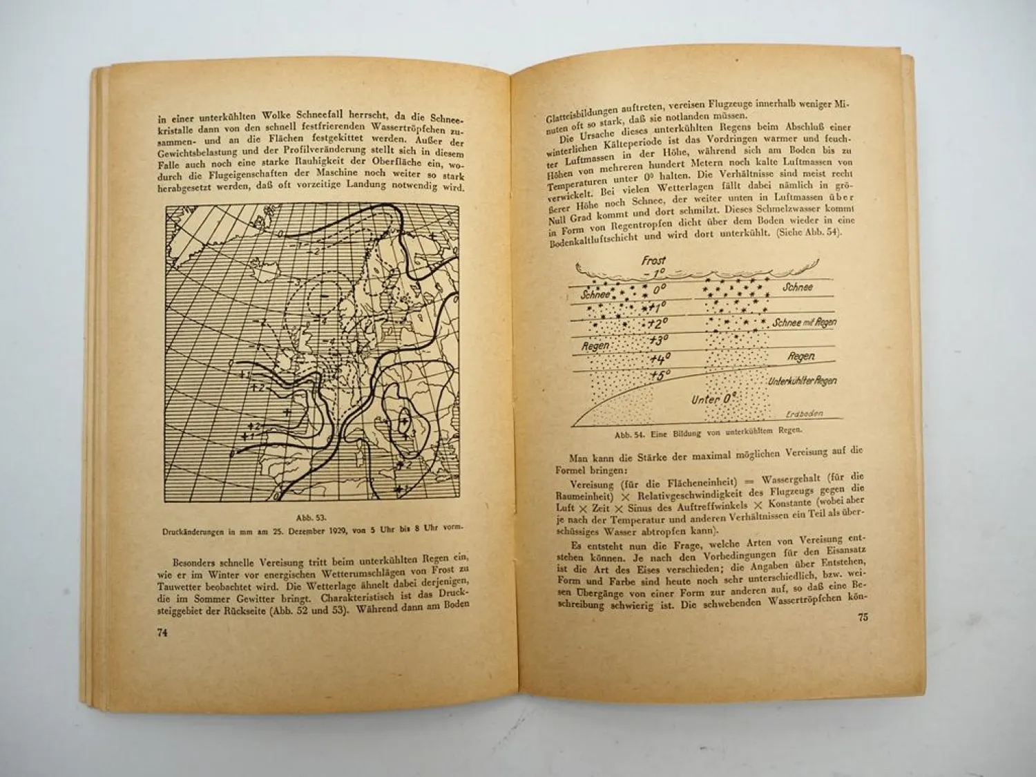 Wetterkunde für Flieger 1942 Hermann Noth Klasings Flugtechnische Sammlung Bd.20