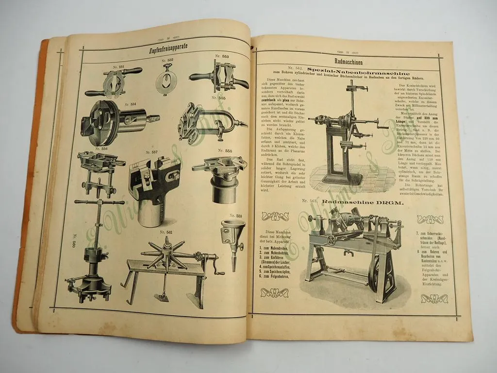 Widmer & Ruf Luzern Schweiz Werkzeuge zur Holzverarbeitung Katalog ca. 1910