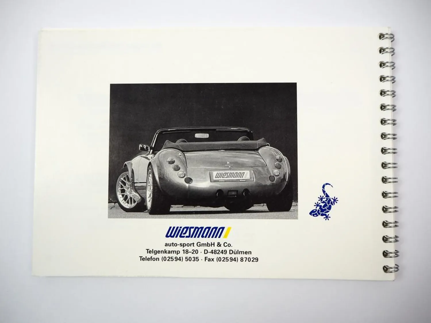 Wiesmann MF28 MF3 Roadster Betriebsanleitung Bedienung Bordbuch Deutsch