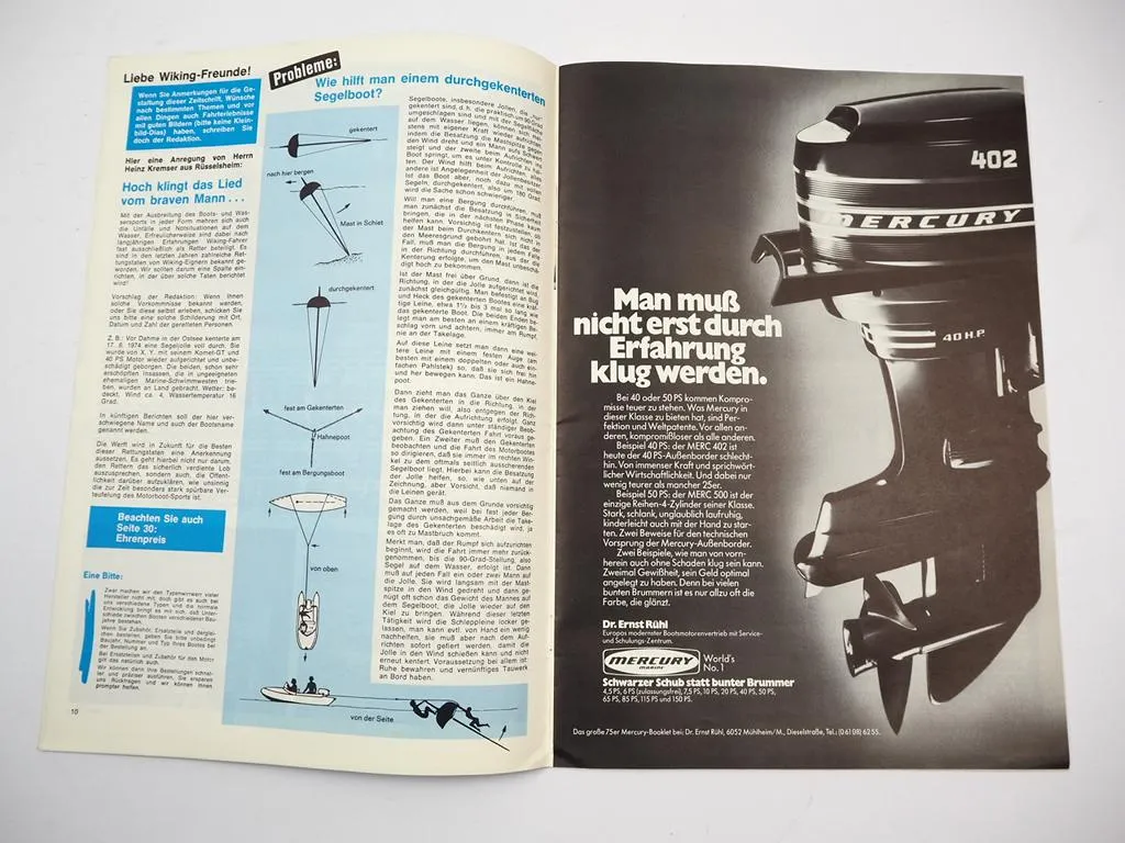 Wiking ahoi Zeitschrift für Schlauchboot Technik Touristik Nr.13 1970er Jahre