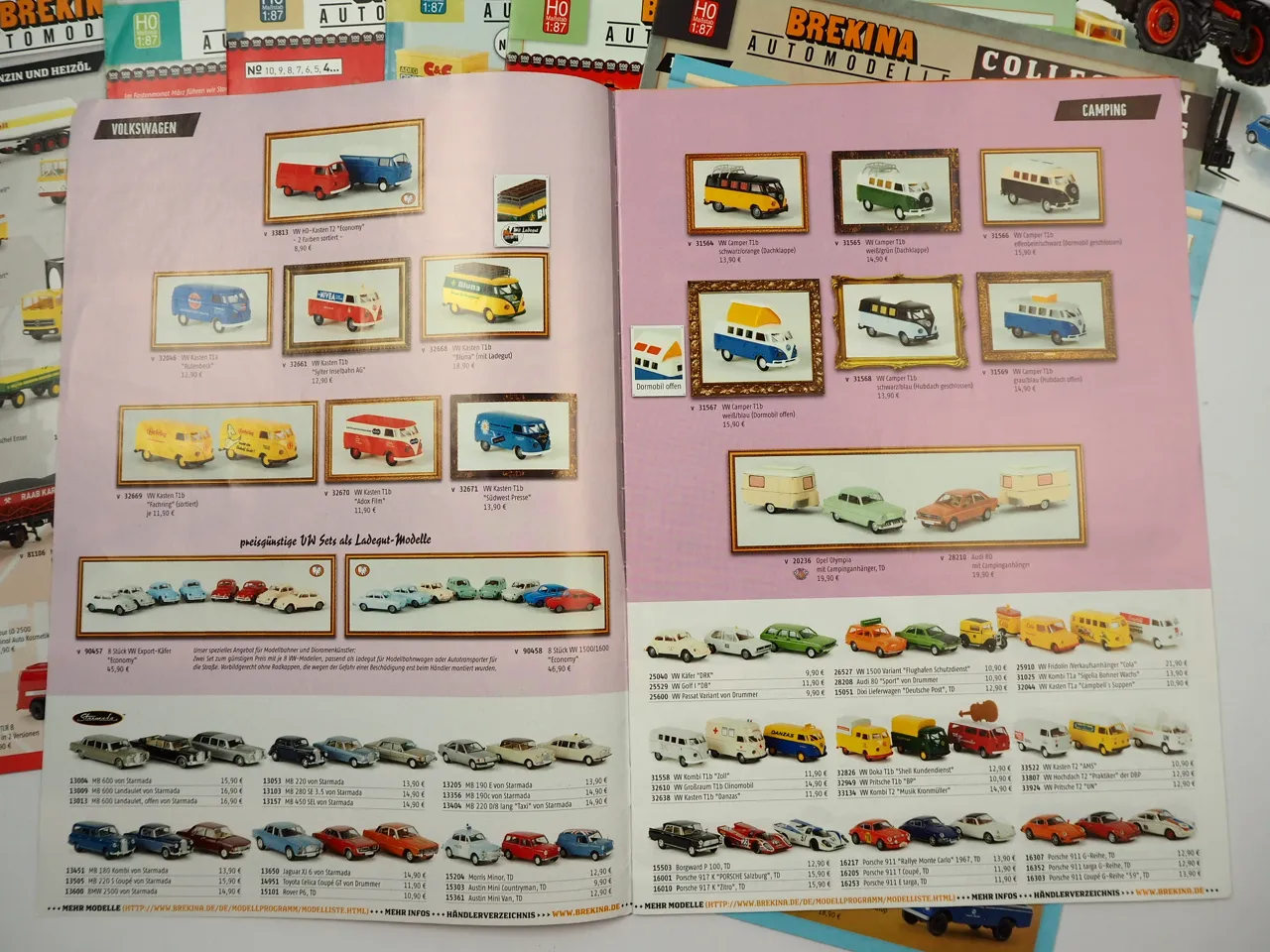 Wiking Brekina Automodelle Collection 2014 - 2016 15 Prospekte