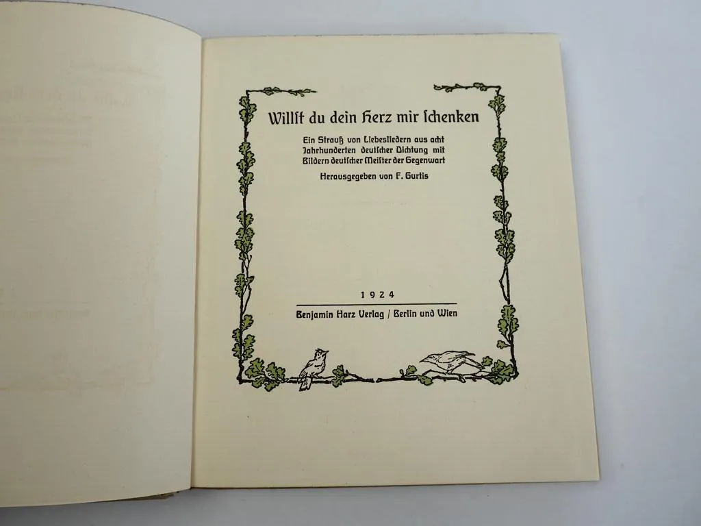 Willst du dein Herz mir schenken Deutsche Liebeslieder 1924