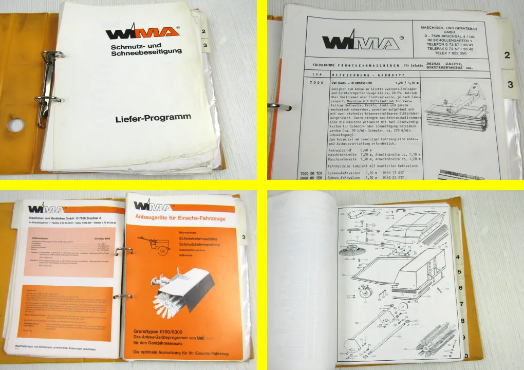 WMA Winterdienst-Geräte und Kehrmaschinen Handbuch z.B. John Deere Schlepper