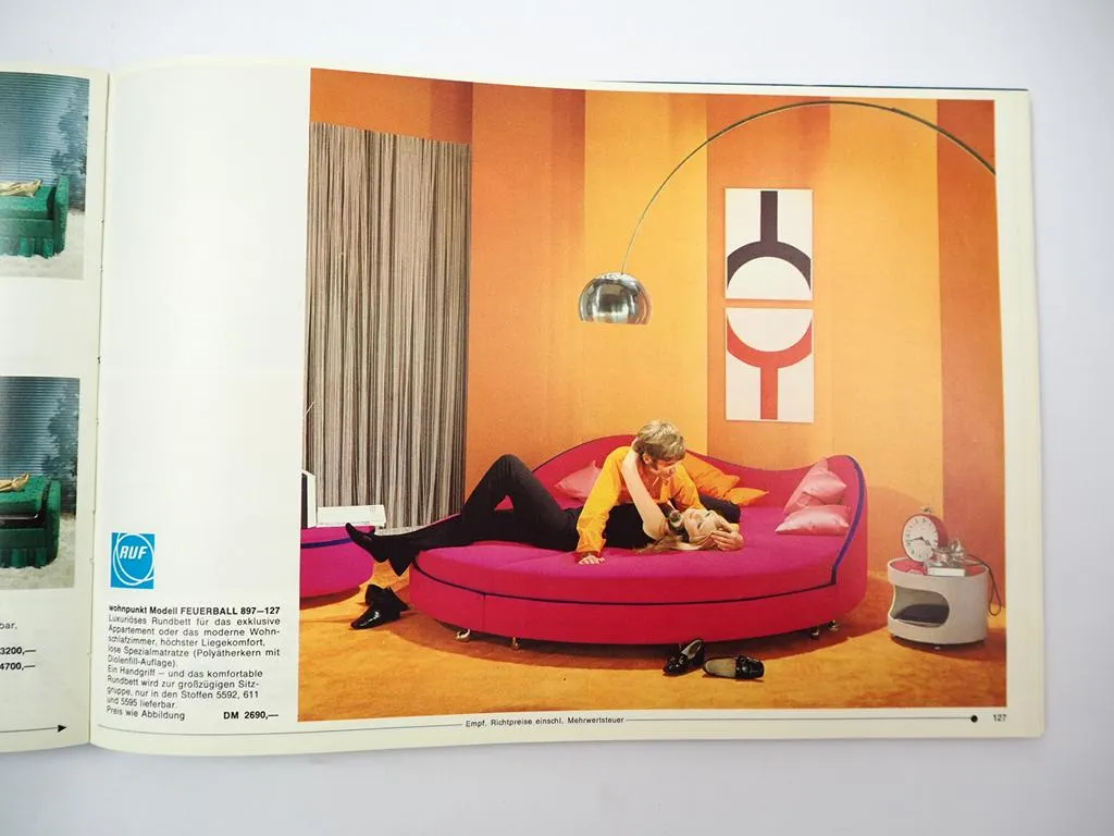 Wohnpunkt Einrichtungskatalog Raumgestaltung Herbert Bock 1970/80er Jahre