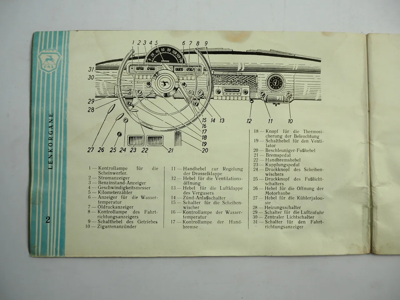 Wolga Gaz 21 22 M21 M22 PKW Kombi Krankenwagen Betriebsanleitung ca. 1965