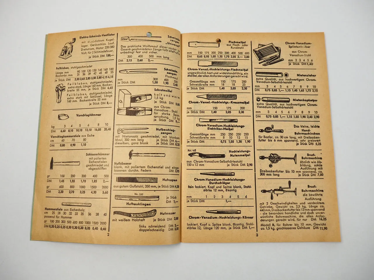 Wwco Westfalia Werkzeug Katalog Werkzeugco Hagen 1952
