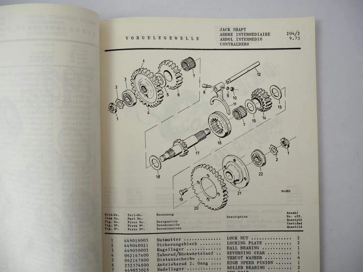 Yale GDP 040 050 060 EPB Gabelstapler Parts Manual Ersatzteilliste 1974