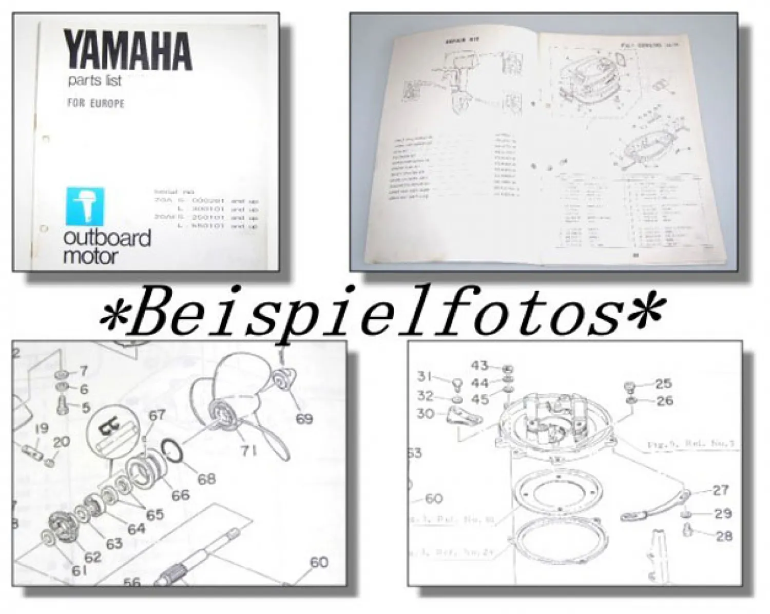 Yamaha 85A Außenbordmotor Parts List Ersatzteilliste 1979
