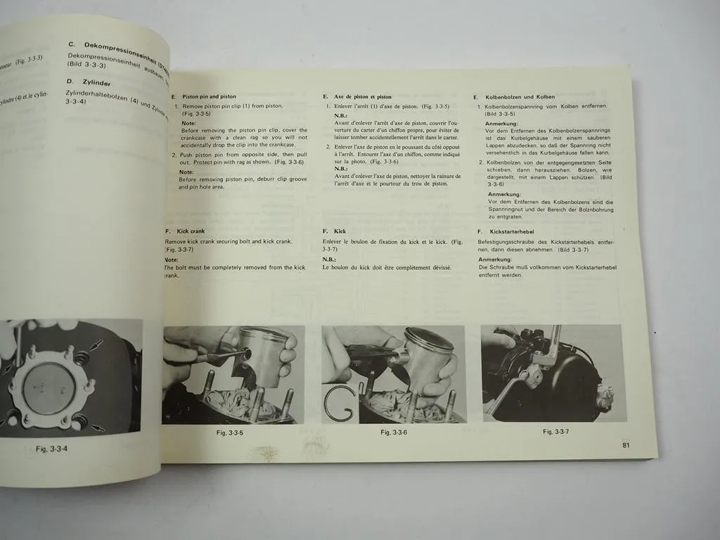 Yamaha DT250B DT400B Werkstatthandbuch 1974 Reparaturanleitung Service Manual