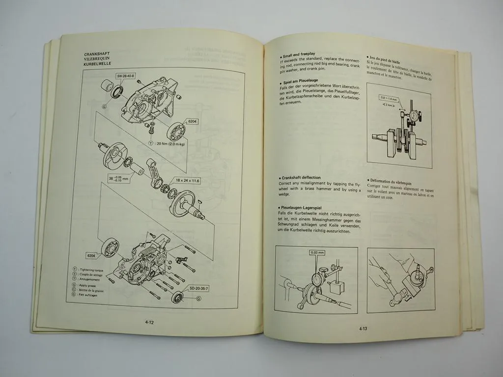 Yamaha DT50MX DT80MX Werkstatthandbuch Reparaturanleitung Service manual 1981