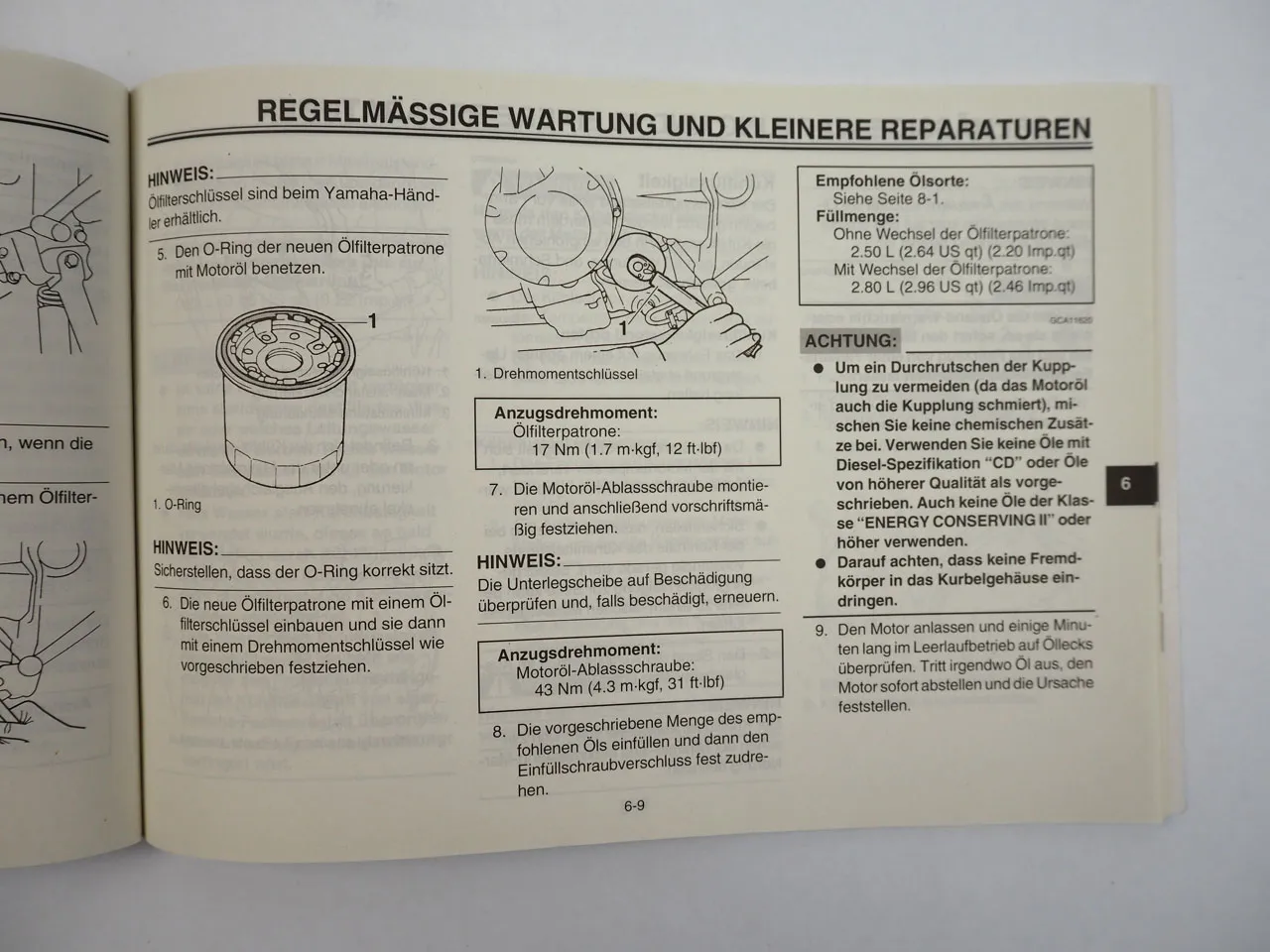 Yamaha FZ6 NA RJ07 Fazer Bedienungsanleitung Betriebsanleitung 2006 mit Label