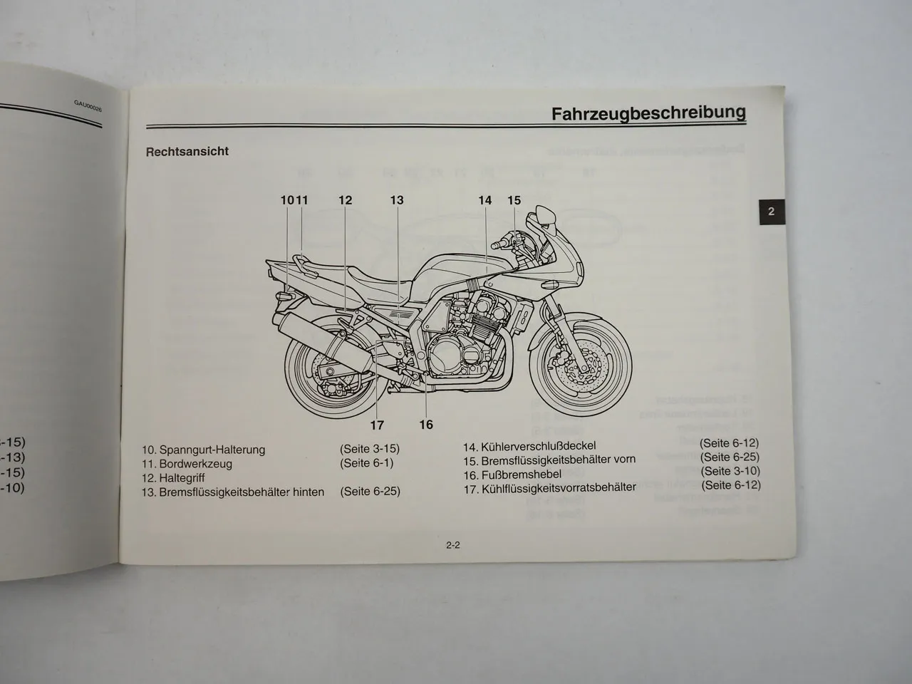 Yamaha FZS600 RJ02 Fazer 5DM Bedienungsanleitung Betriebsanleitung Wartung 1997