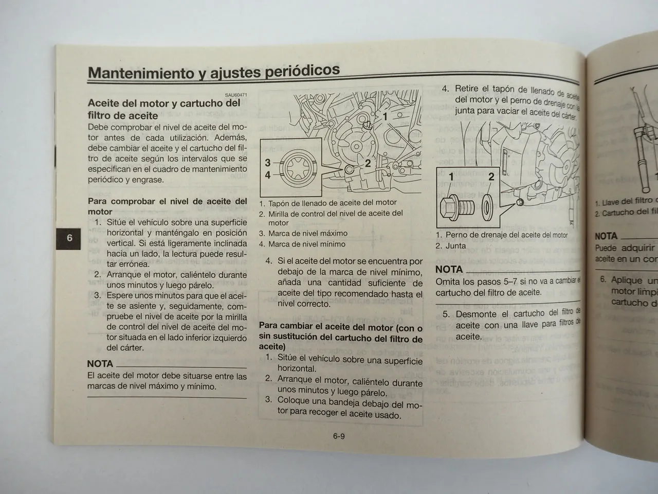 Yamaha MT07 MT07A Manual Del Propietario Betriebsanleitung spanisch 2015