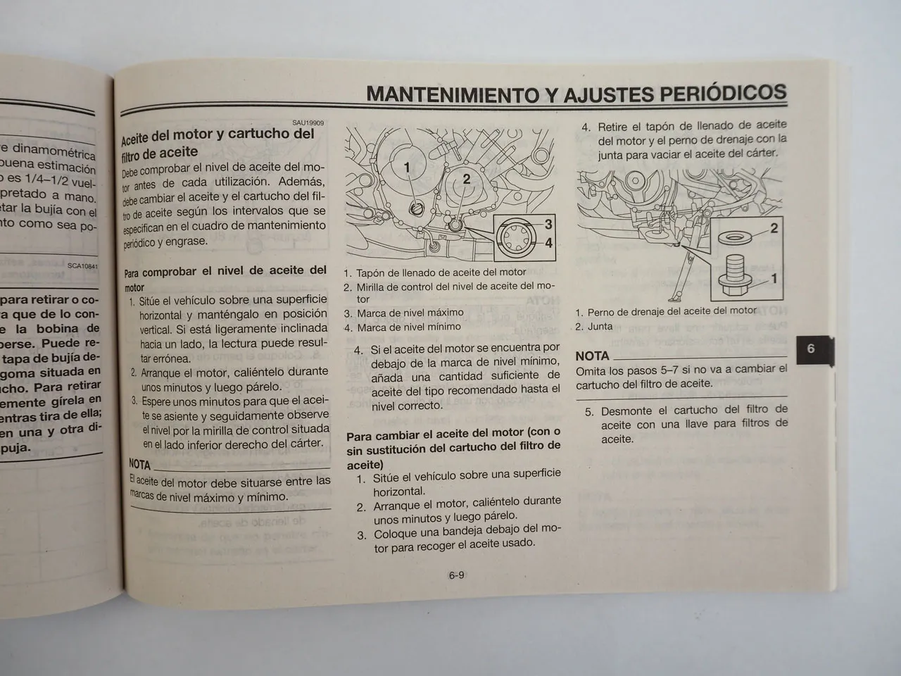 Yamaha MT09 MT09A Manual Del Propietario Betriebsanleitung spanisch 2013