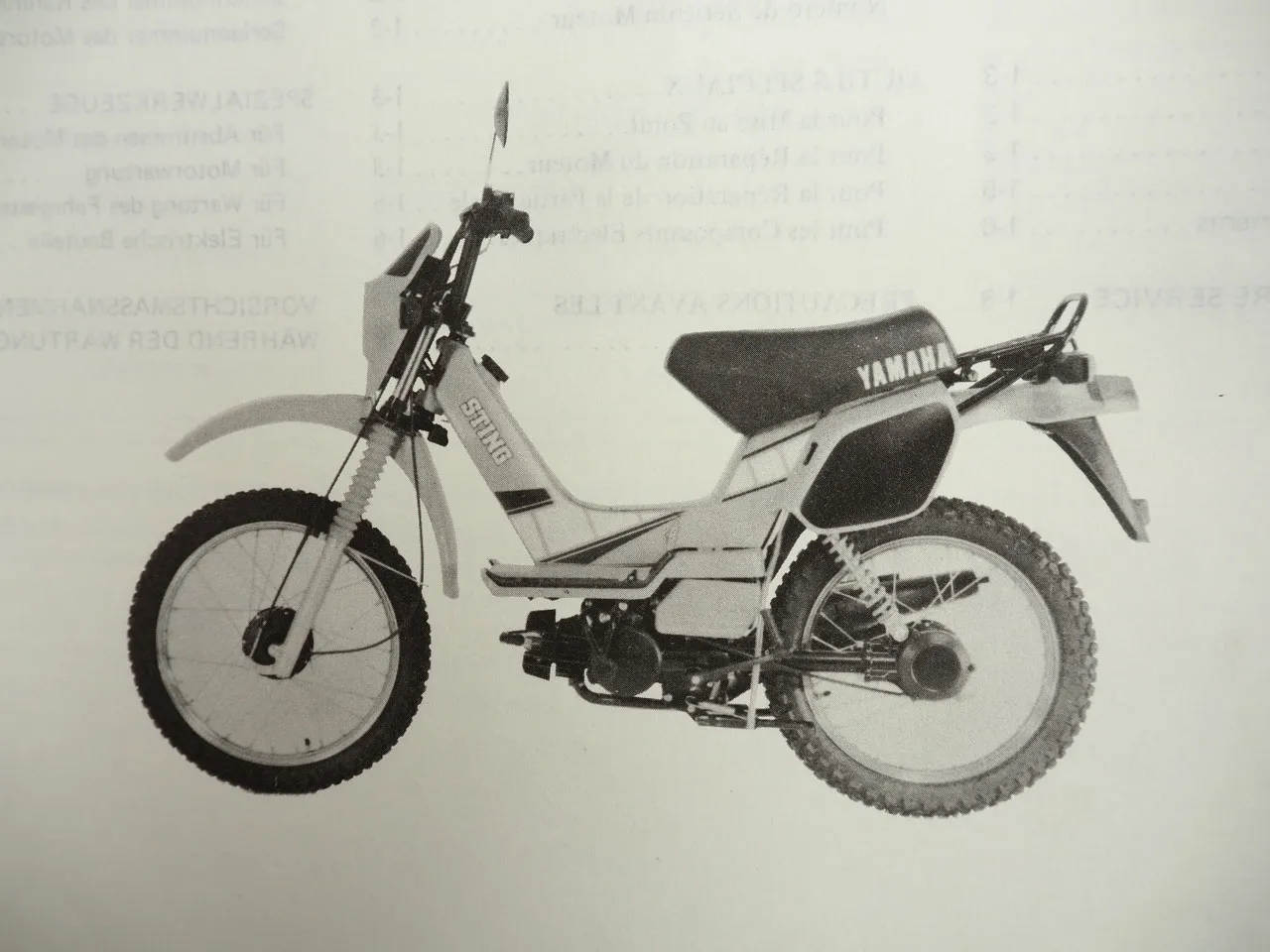 Yamaha SG50 Sting Werkstatthandbuch Reparaturanleitung Wartu Service Manual 1983