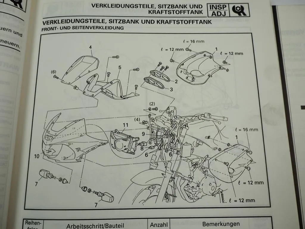 Yamaha TDM850 4TX1 Werkstatthandbuch Rearaturhandbuch Wartungsanleitung 1996