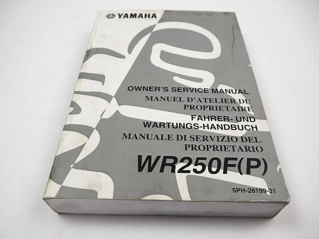 Yamaha WR250F WR250 F (P) 5PH6 Werkstatthandbuch Reparaturanleitung 2001 Wartung