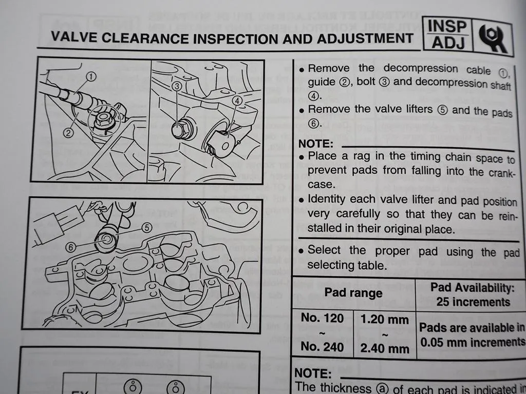 Yamaha WR250F WR250 F (P) 5PH6 Werkstatthandbuch Reparaturanleitung 2001 Wartung