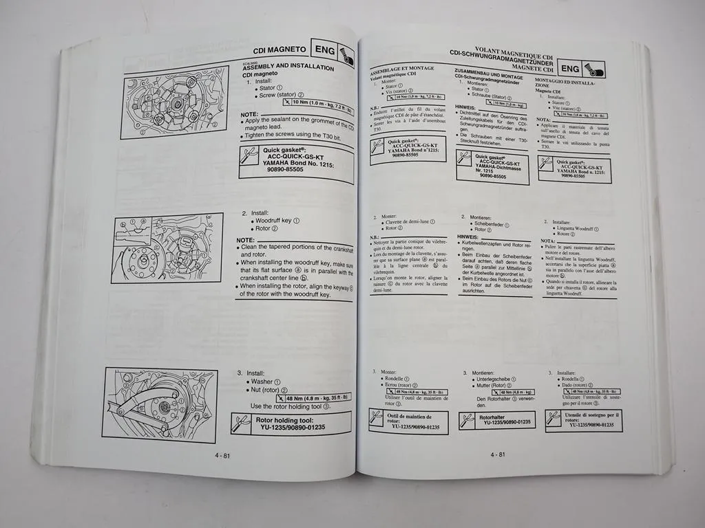 Yamaha WR250F WR250 F (P) 5PH6 Werkstatthandbuch Reparaturanleitung 2001 Wartung