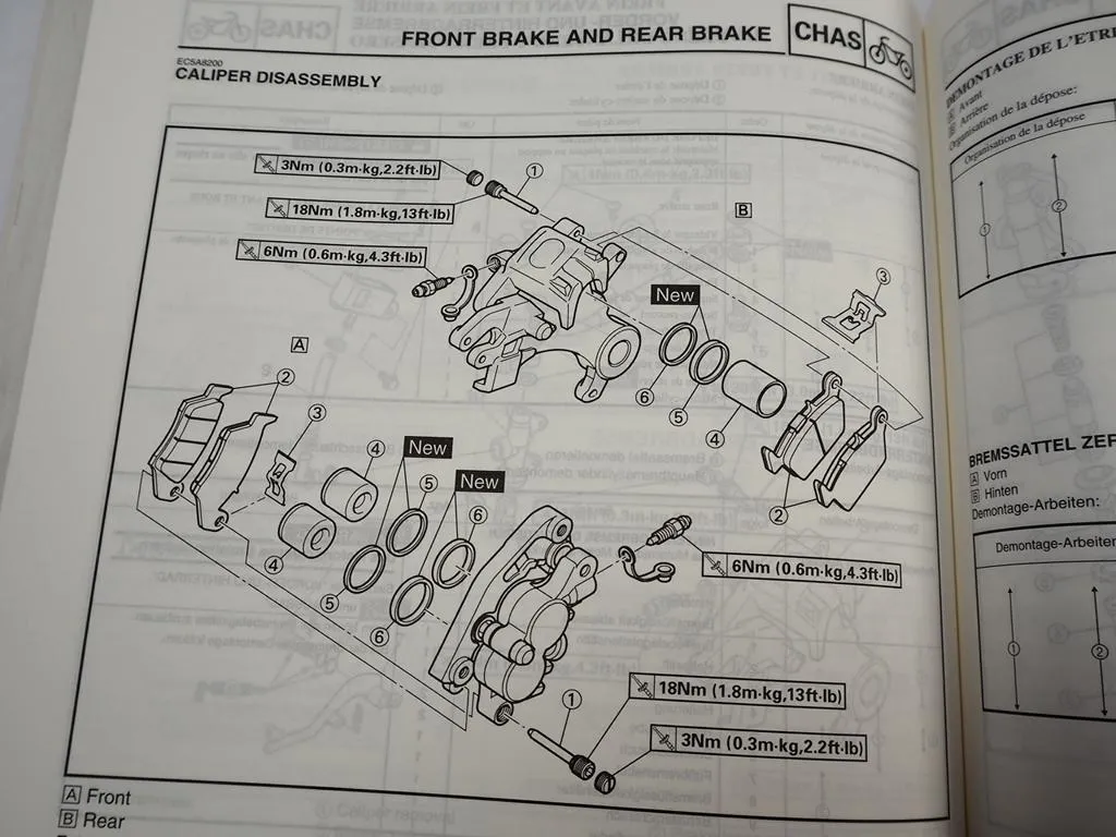 Yamaha WR400F WR400 F (M) 5GS6 Reparaturanleitung Werkstatthandbuch 1999 Wartung
