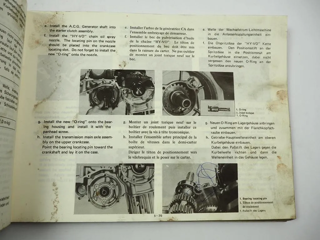 Yamaha XJ 650 4K0 Wartungsanleitung Werkstatthandbuch Reparaturanleitung 1980
