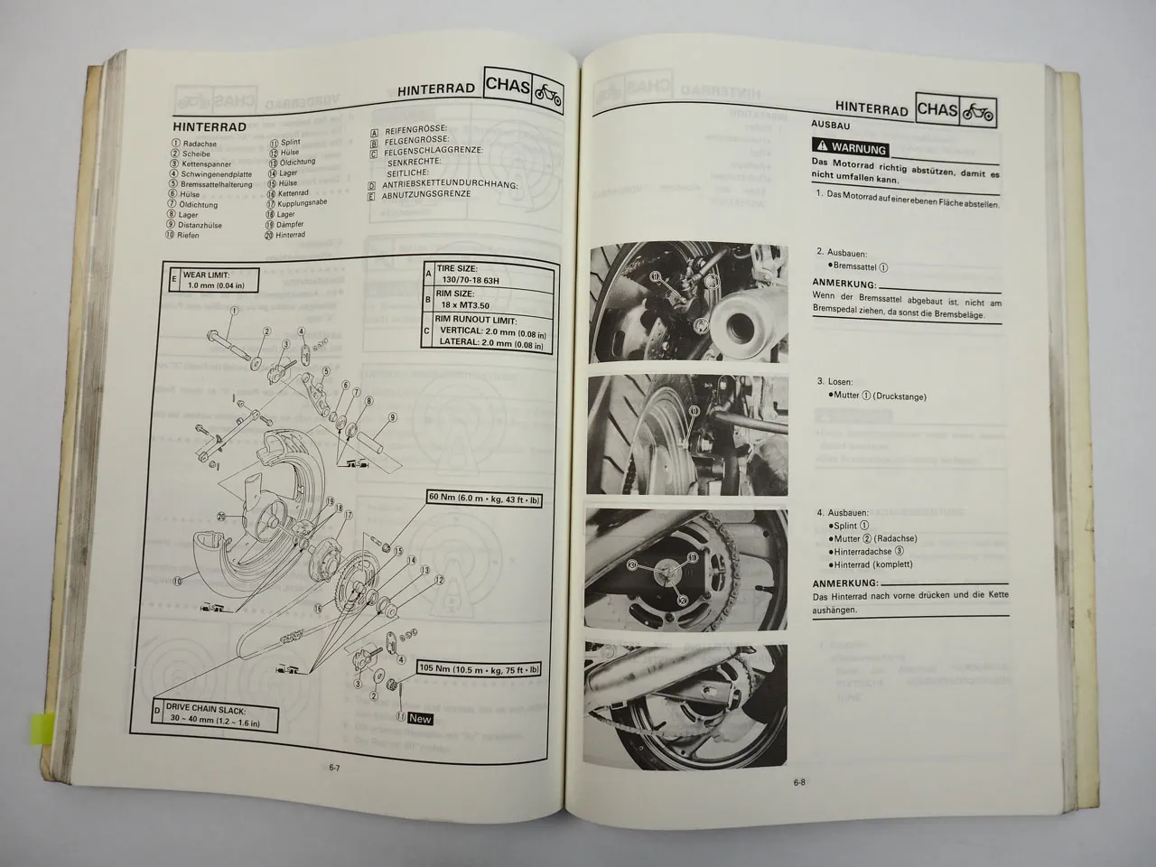 Yamaha XJ600S Werkstatthandbuch Reparatur Wartungsanleitung 1992