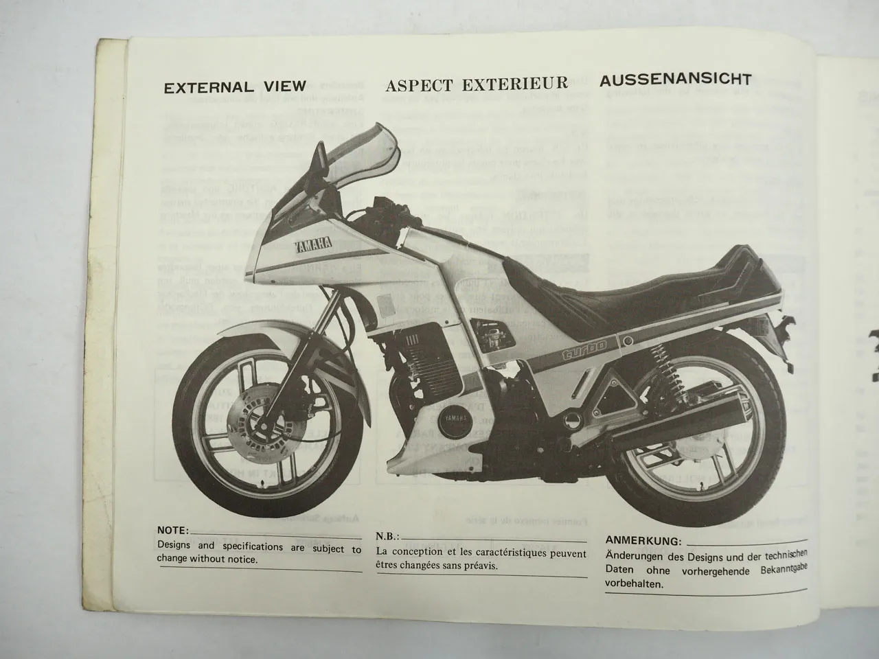 Yamaha XJ650 XJ650T Werkstatthandbuch Reparaturanleitung Ergänzung 1982/83