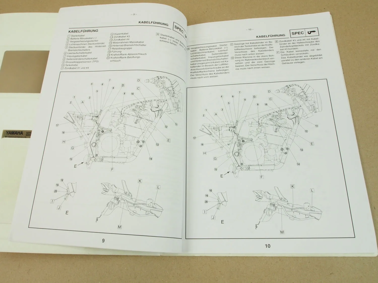 Yamaha XJR1300 (P) 2002 Service Information Wartungsanleitung Reparaturanleitung