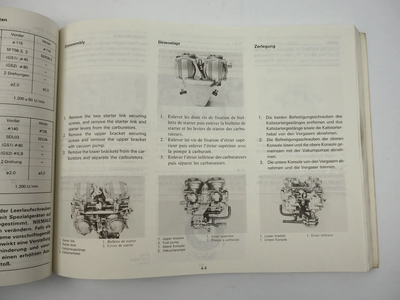 Yamaha XV400 26T XV550 26R Werkstatthandbuch Reparaturanleitung 03/1983