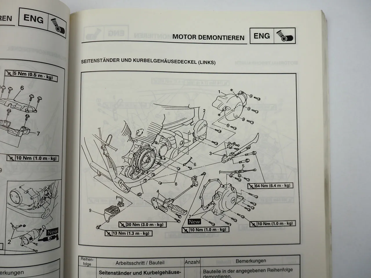 Yamaha XVS 650 Drag Star 4VR1 4VR2 Werkstatthandbuch Wartungsanleitung 1997