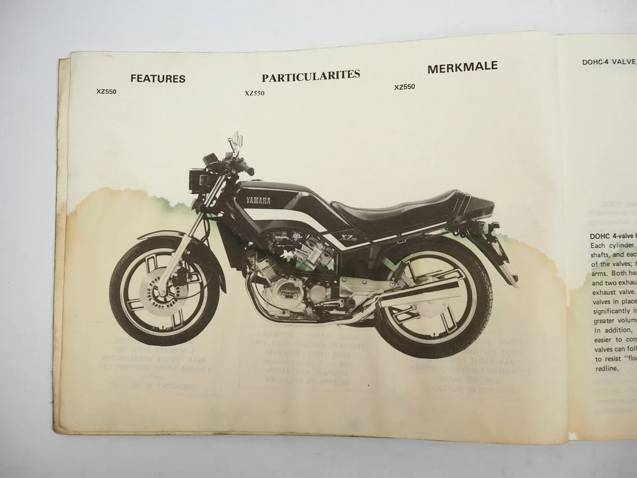 Yamaha XZ 550 11U Werkstatthandbuch Wartung Reparaturanleitung Service Manual 1982