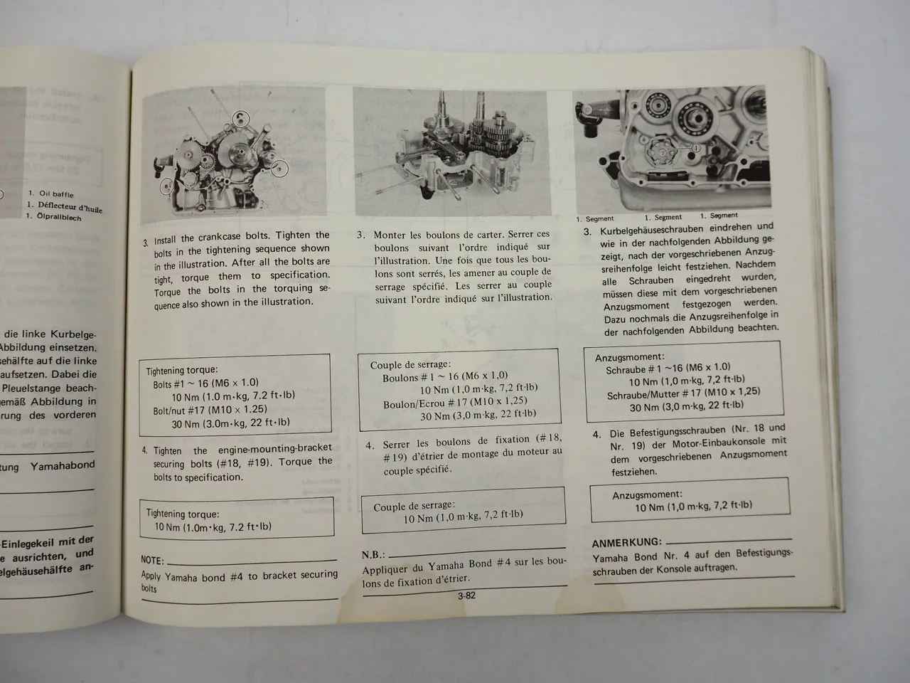 Yamaha XZ 550 11U Werkstatthandbuch Wartung Reparaturanleitung Service Manual 1982