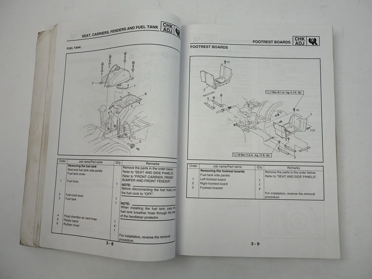 Yamaha YFM450FA 5ND Quad Werkstatthandbuch Service Manual 2003 englisch