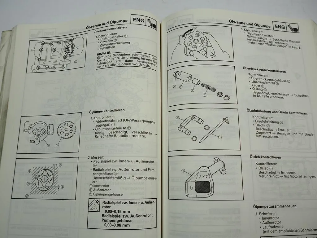 Yamaha YZF R1 Werkstatthandbuch Reparaturanleitung Wartungsanleitung 1998