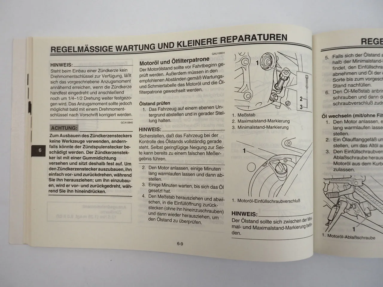 Yamaha YZF R6 RJ095 Bedienungsanleitung Betriebsanleitung 2004