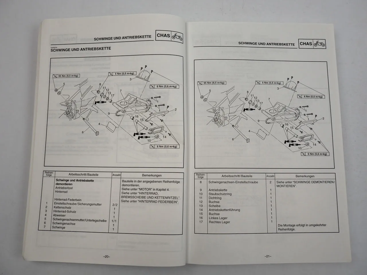 Yamaha YZF R6 Werkstatthandbuch Reparatur Wartungsanleitung 1999 bis 2000