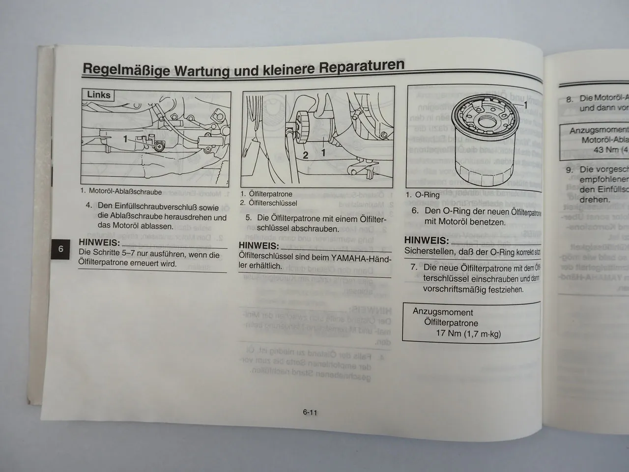Yamaha YZF600R Thundercat 4TV Bedienungsanleitung Betriebsanleitung 2000