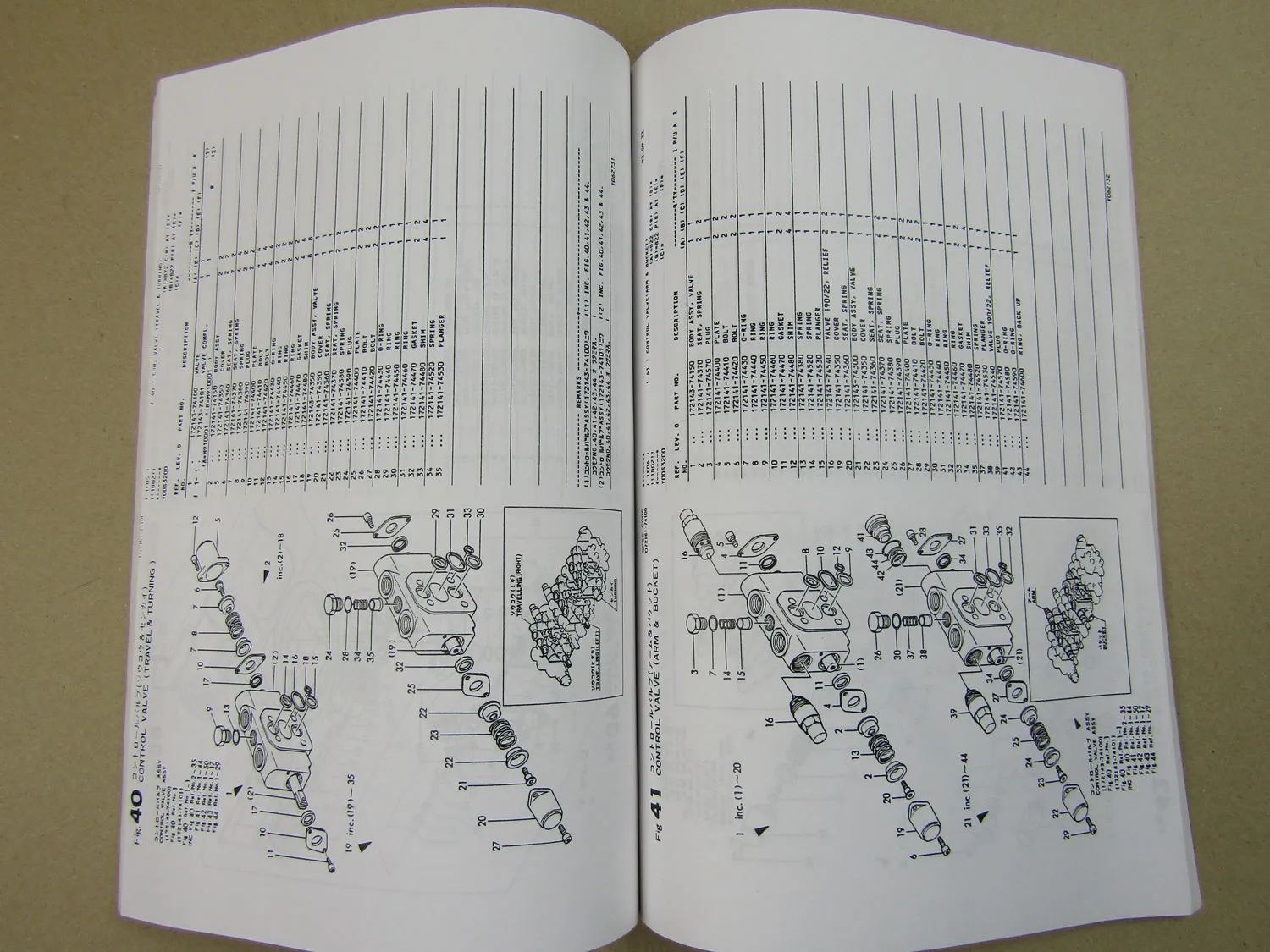 Yanmar B22 Crawler backhoe Bagger Parts List Ersatzteilliste in engl 10/1992