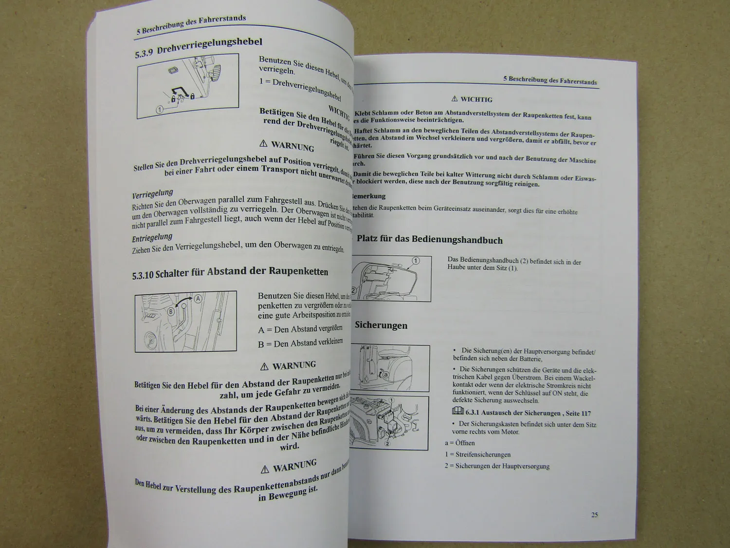 Yanmar SV08-1 A Minibagger Bedienungsanleitung Ersatzteilliste 2014/16