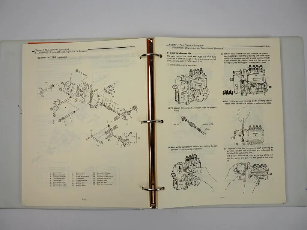 Yanmar TN series Diesel Engine Service Manual Werkstatthandbuch 1989
