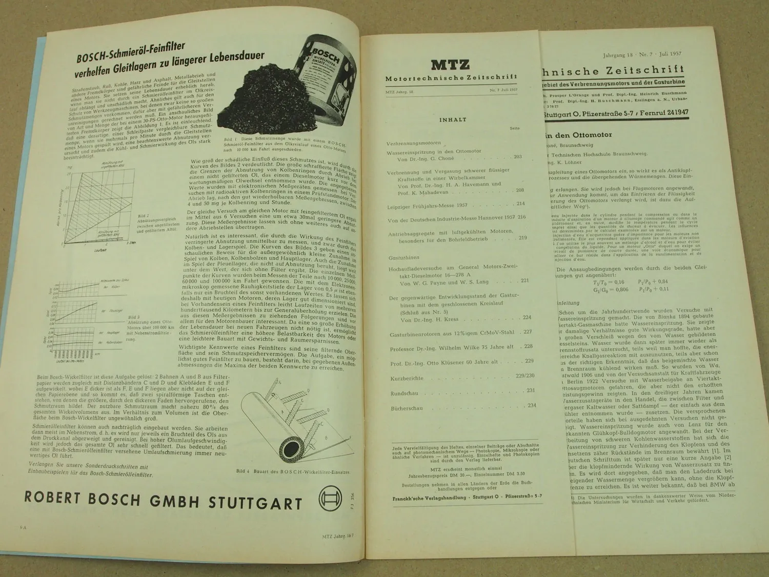Zeitschrift MTZ Deutz Dieselmotoren für Straßenfahrzeuge Schienenfahrzeuge 1957
