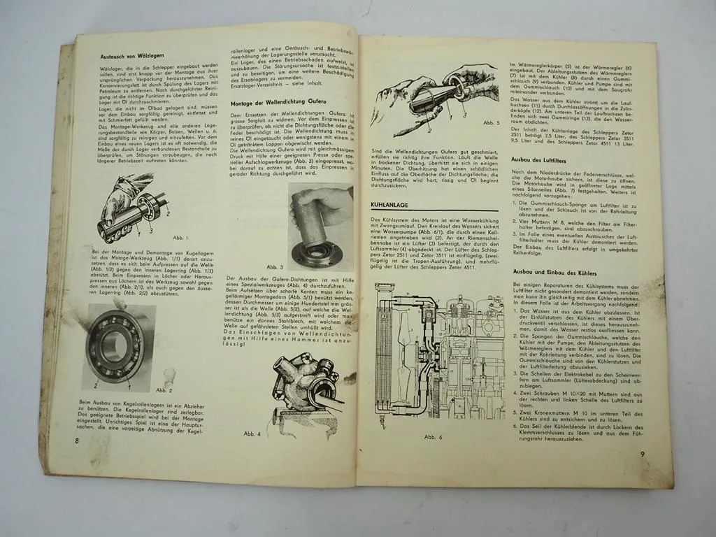 Zetor 2511 3511 4511 3545 3513 Traktor Werkstatthandbuch Reparatur 1970