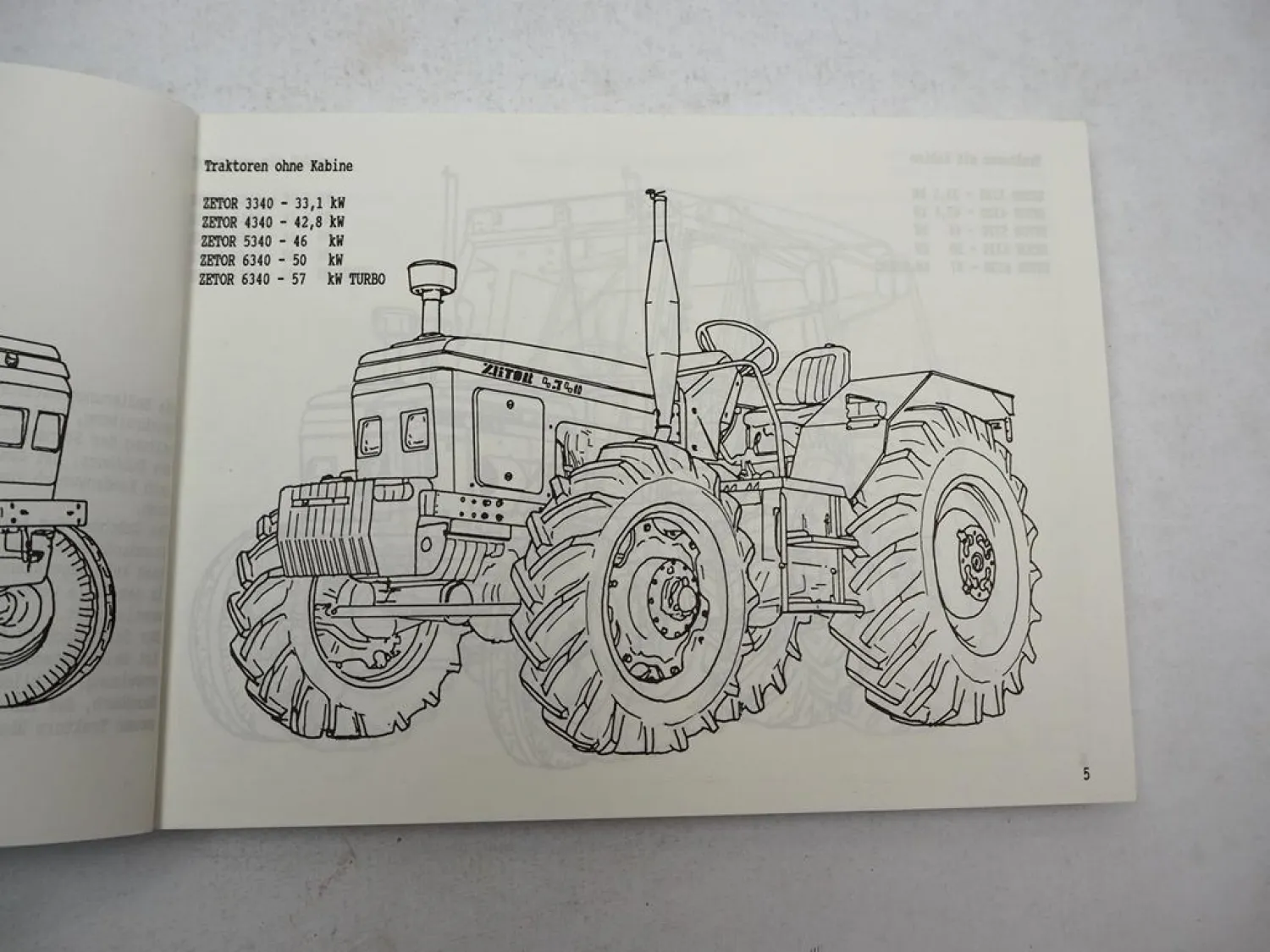 Zetor 3320 4320 5320 6320 3340 bis 6340 Horal Turbo Betriebsanleitung 1993