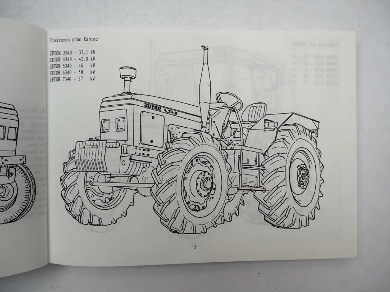 Zetor 3320 4320 5320 6320 7320 3340 bis 7340 Horal Turbo Betriebsanleitung 1996