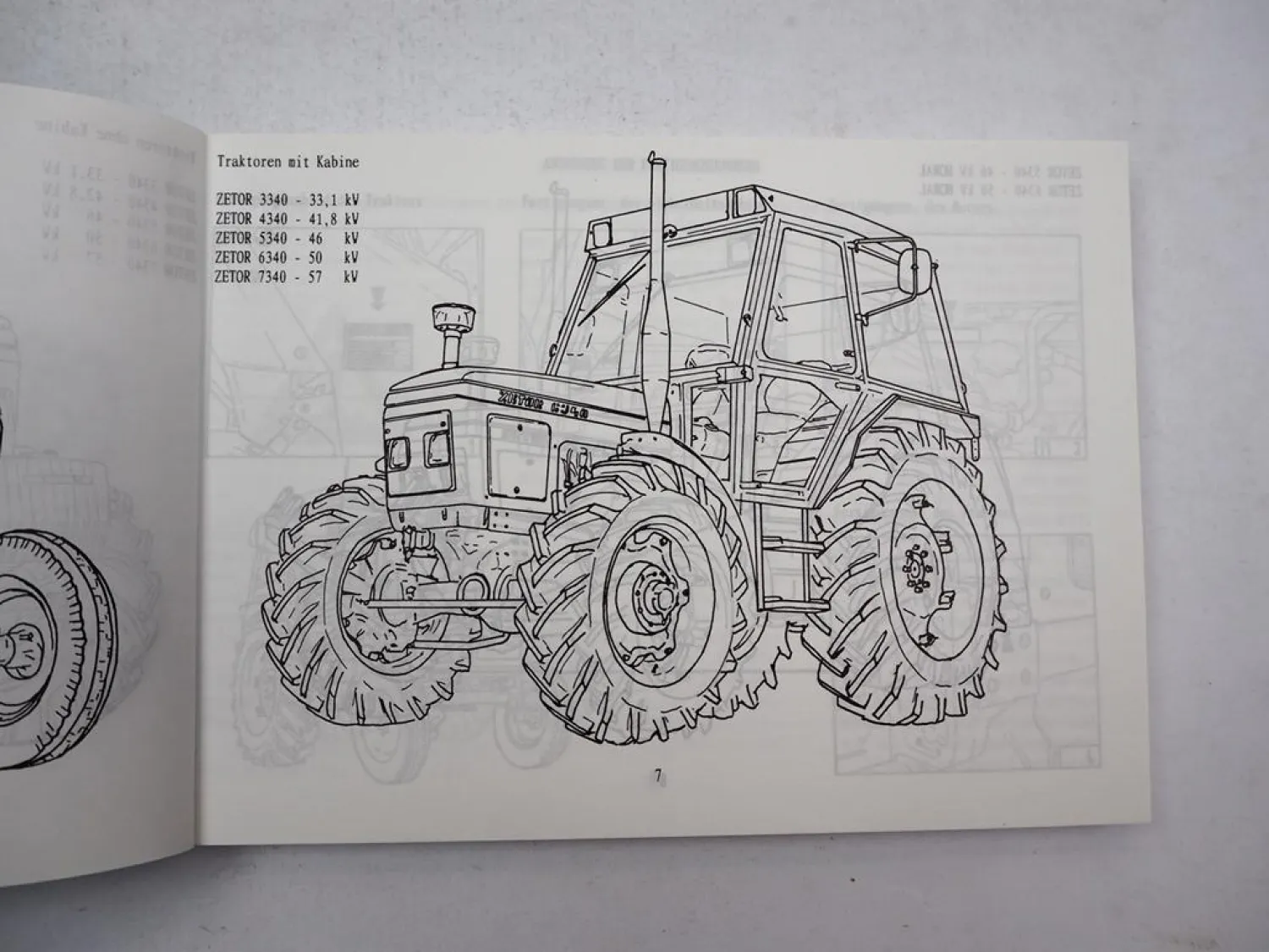 Zetor 3320 4320 5320 6320 7320 3340 bis 7340 Horal Turbo Betriebsanleitung 1996