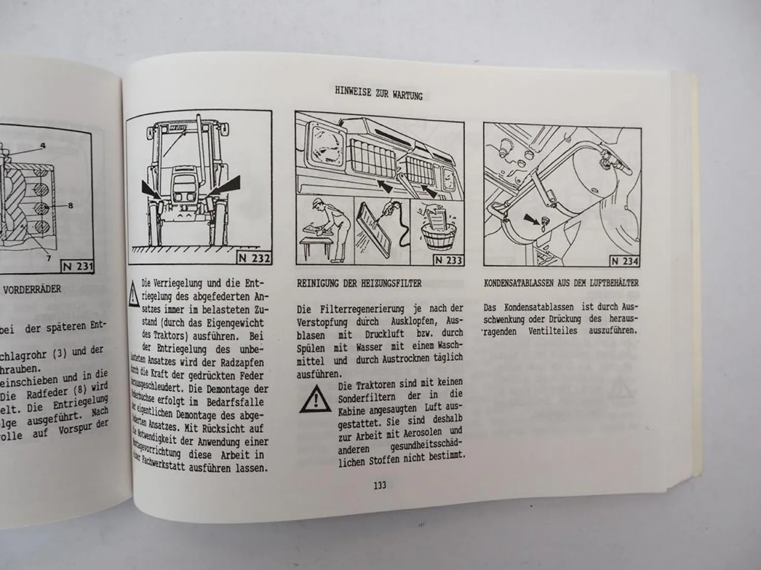 Zetor 7520 7540 8520 8540 9520 9540 10520 10540 Turbo Betriebsanleitung 1995