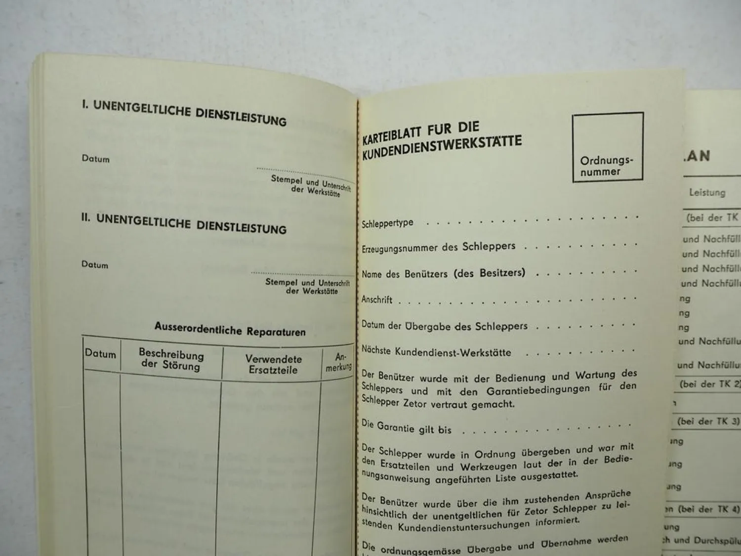 Zetor 8011 12011 Traktor Betriebsanleitung Bedienung Wartung Scheckbuch 1973