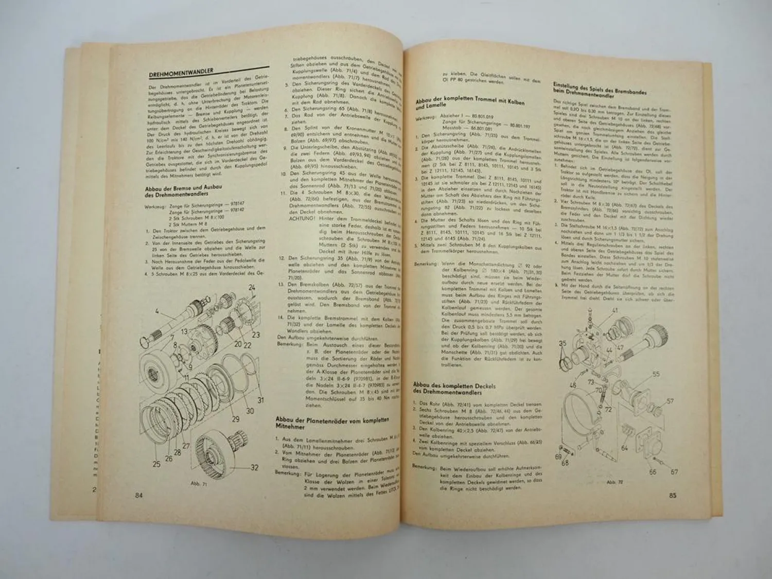 Zetor 8111 8145 10111 10145 12111 12145 16145 Werkstatthandbuch Reparatur 1985