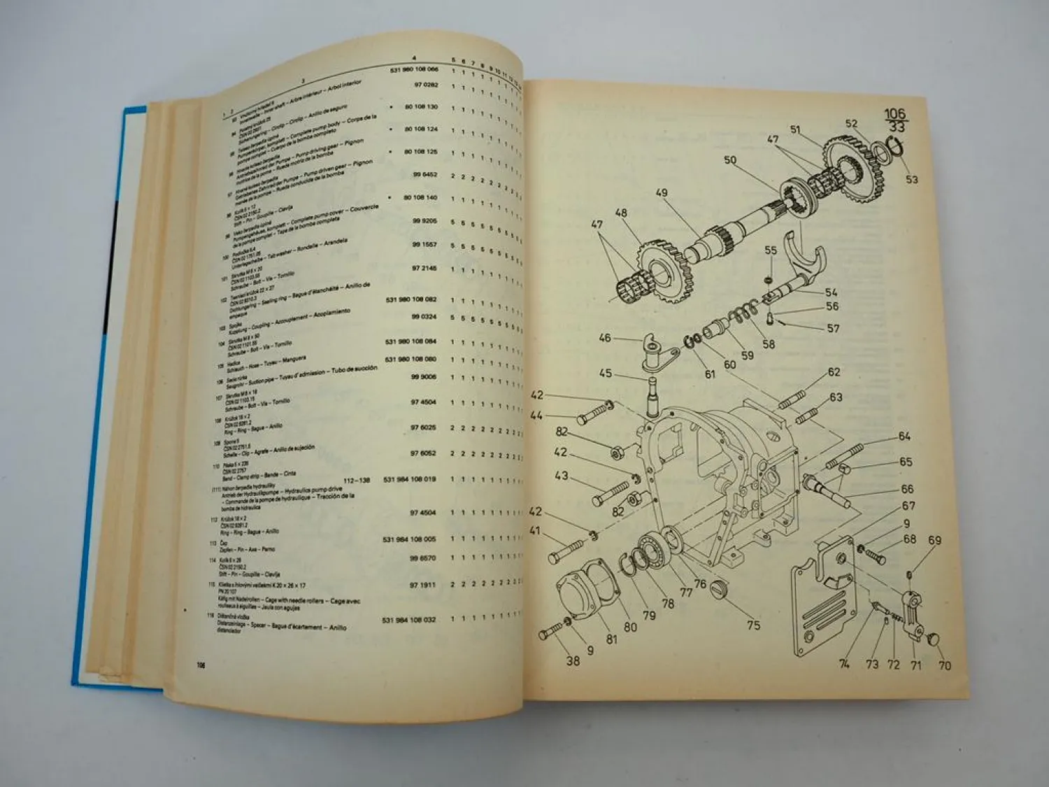 Zetor 8111 8145 9111 9145 10111 10145 12111 12145 14145 16145 Ersatzteilliste