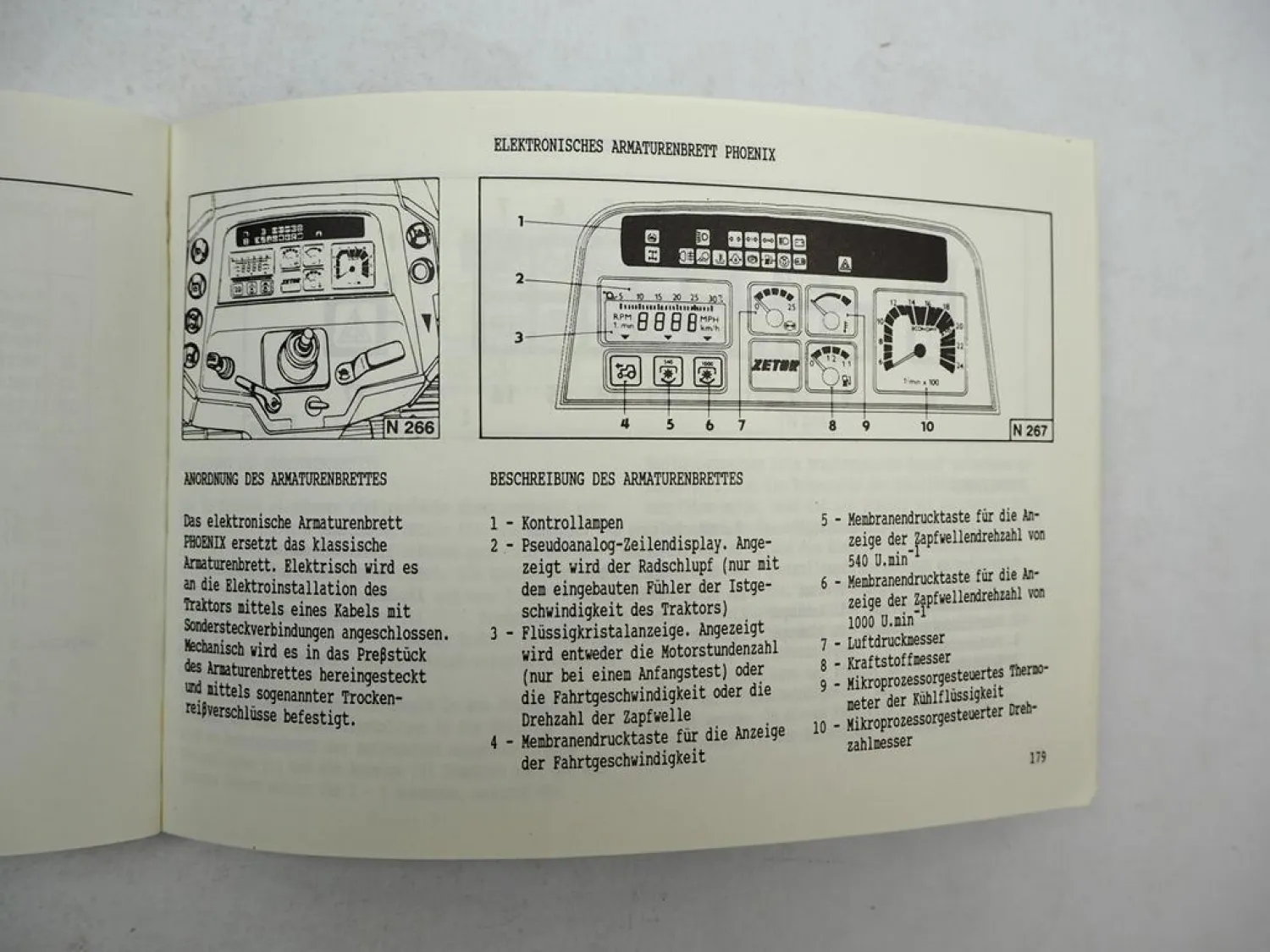 Zetor 8520 8540 9520 9540 Turbo Traktor Betriebsanleitung Bedienung Wartung 1992
